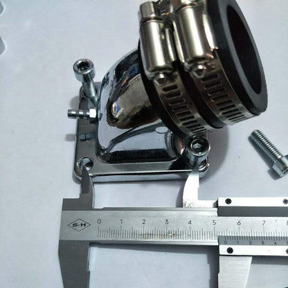 GOOFIT 32mm Intake Manifold Pipe Adapter Gasket Set Replacement for 2 Stroke DIO 50 ZX SE50 SK50 SA50 Elite Scooter