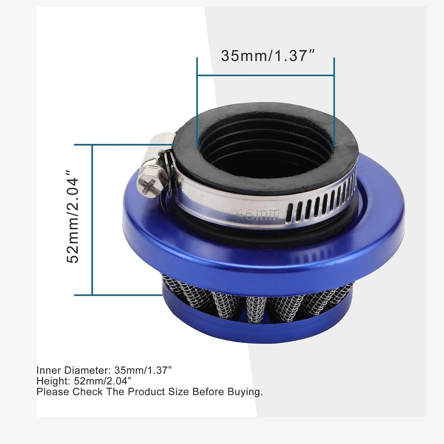 GOOFIT 35mm Air Filter for 50cc 70cc 90cc 110cc 125cc ATV Dirt Bike Go Kart