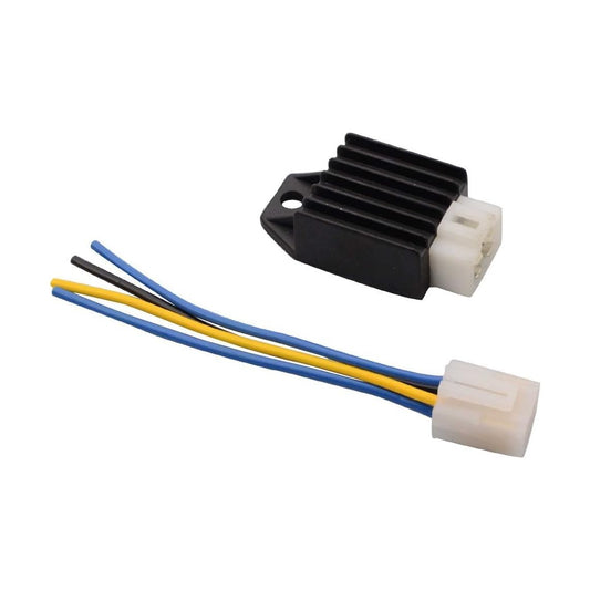 GOOFIT 4 Pin 12V AC Voltage Regulator Rectifier with 4 Wires for Motorcycle ATV Moped Scooter Go Kart