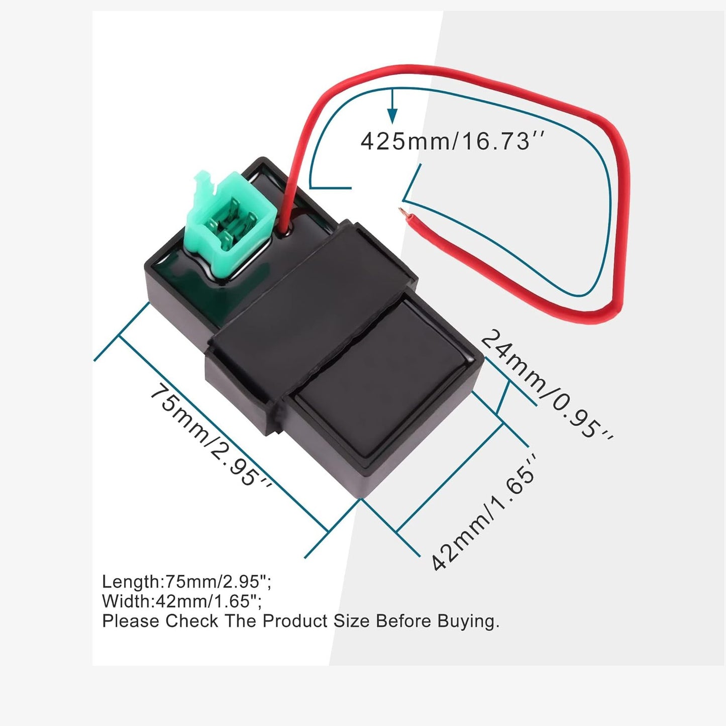 GOOFIT 4 Pin DC CDI Replacement for 50cc 70cc 90cc 110cc 125cc ATV Quad Dirt Pit Bike Go Kart Taotao Buyang Coolsport Kazuma Sunl Roketa Baja