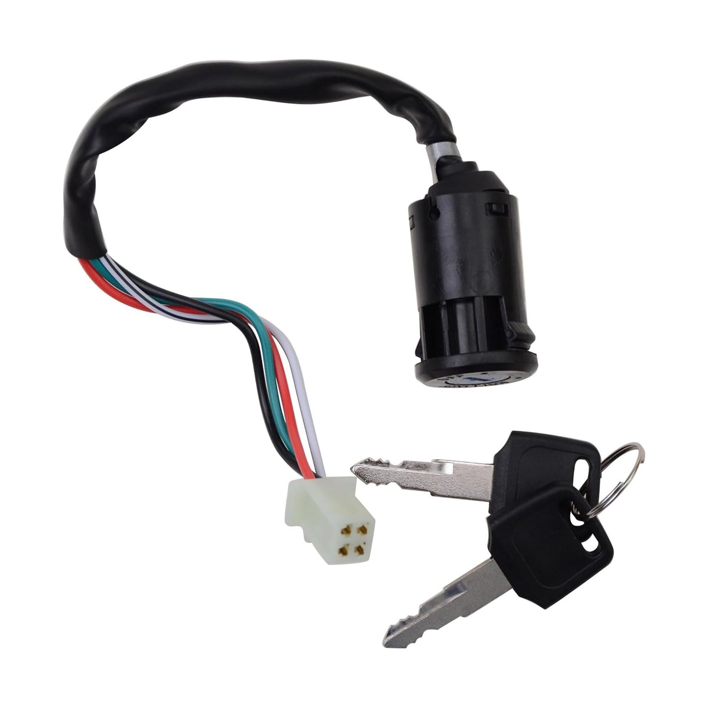 GOOFIT 4 Wire Ignition Key Switch Lock Replacement for 50cc 70cc 90cc 110cc 150cc 250cc Suzuki Go Kart ATV Quad Scooter Dirt Bike Moped