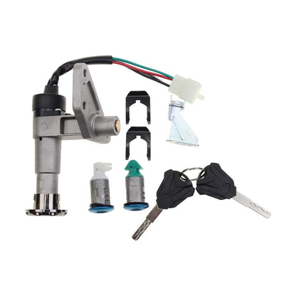 GOOFIT 4-Wire Key Ignition Switch Lock Set Replacement for 50cc 125cc 150cc 200cc 139QMB GY6 Scooter Moped ATV