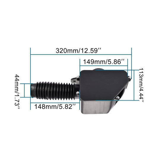 GOOFIT 44mm Air Filter for 150cc GY6 ATV Go Kart Four Wheeler Moped Scooter Dune Buggy