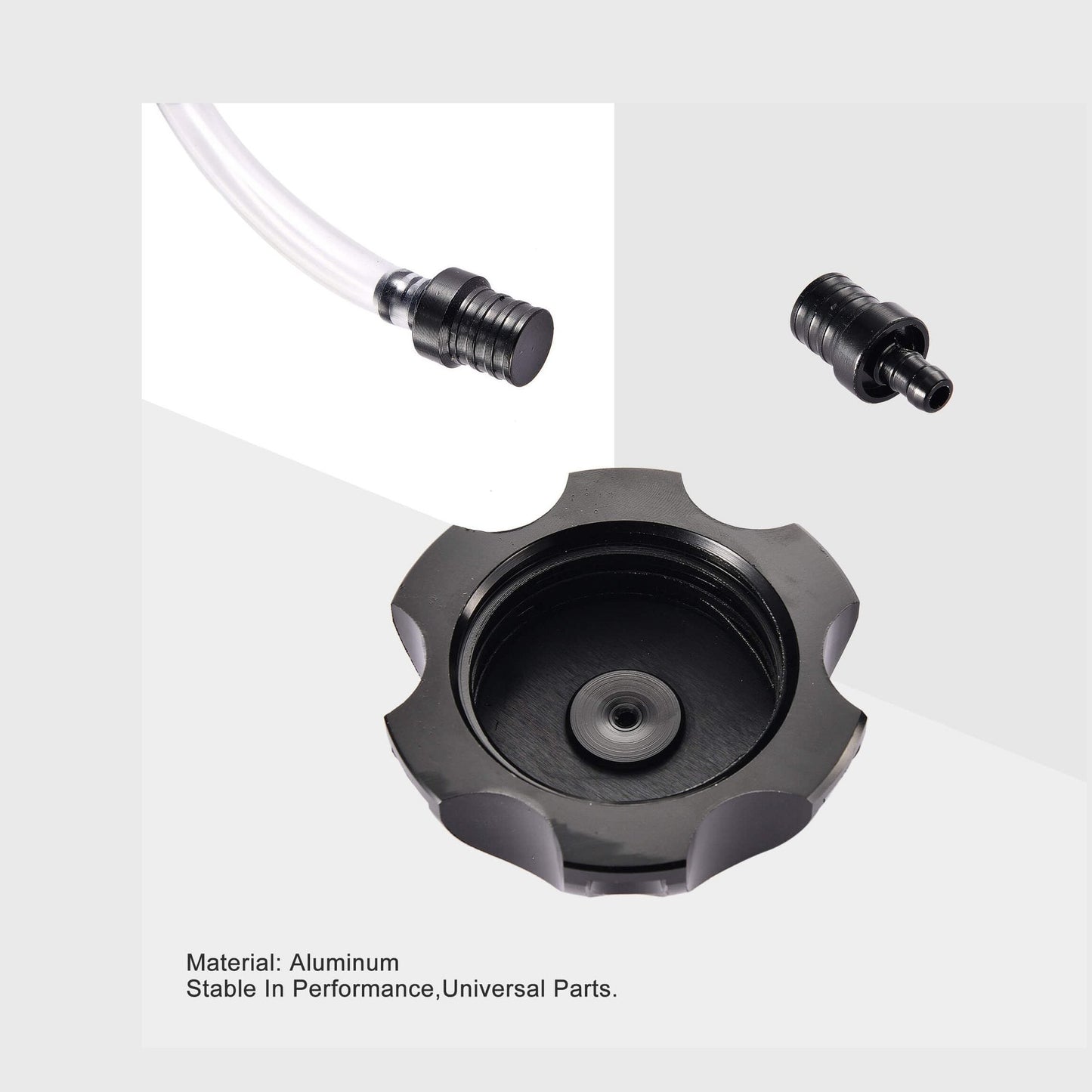 GOOFIT 49.5mm Racing Gas Fuel Tank Cap Replacement for SSR Thumpstar TTR Kayo Taotao Kazuma Coolste 50cc-125cc Motorcycle Pit Bike Black