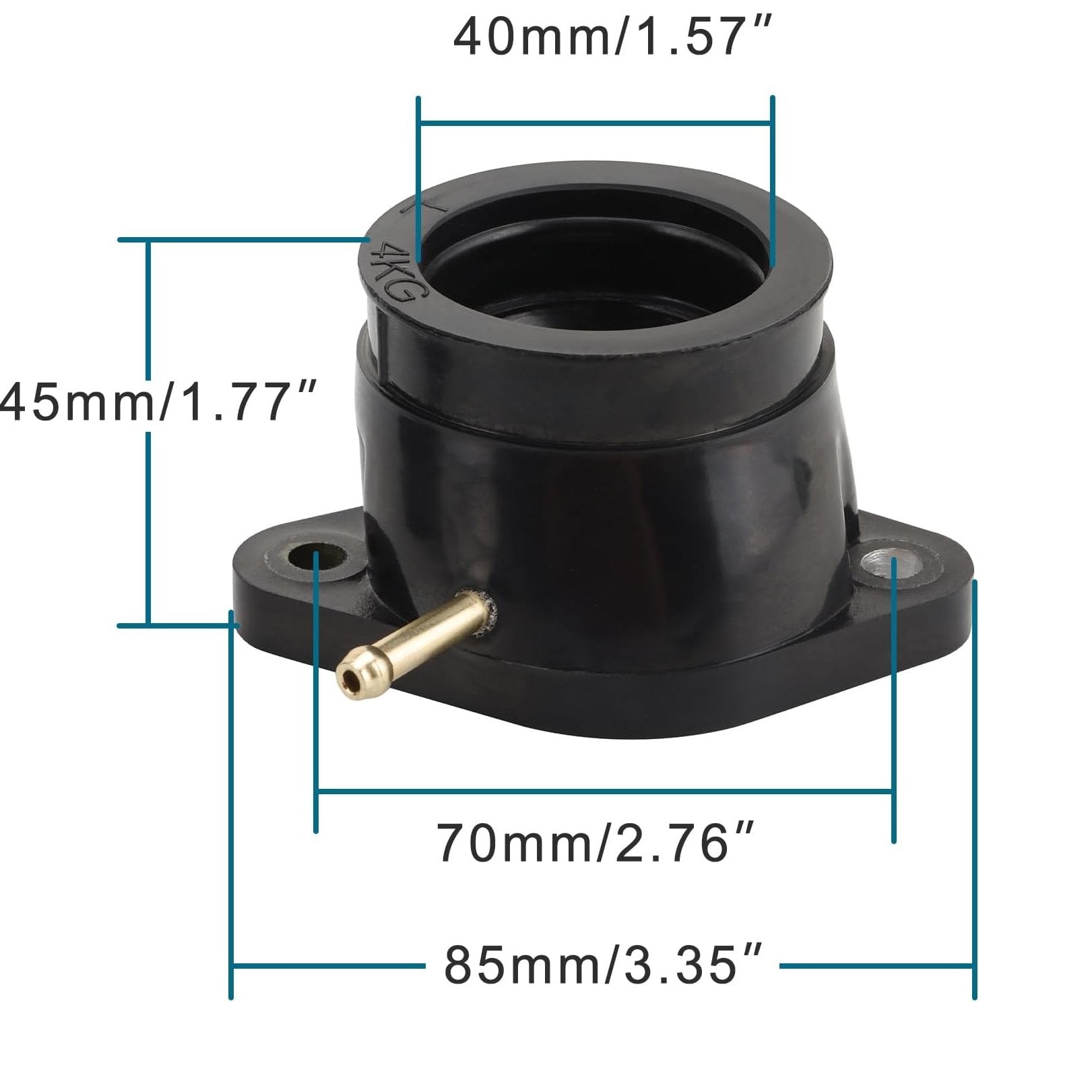 GOOFIT 4Pcs Motorcycle Carburetor Interface Intake Outlet Manifold Replacement for XJR1200 XJR1200SP 94-98 XJR1300 XJR1300SP 98-05 FJR1300 A CeXaoYg