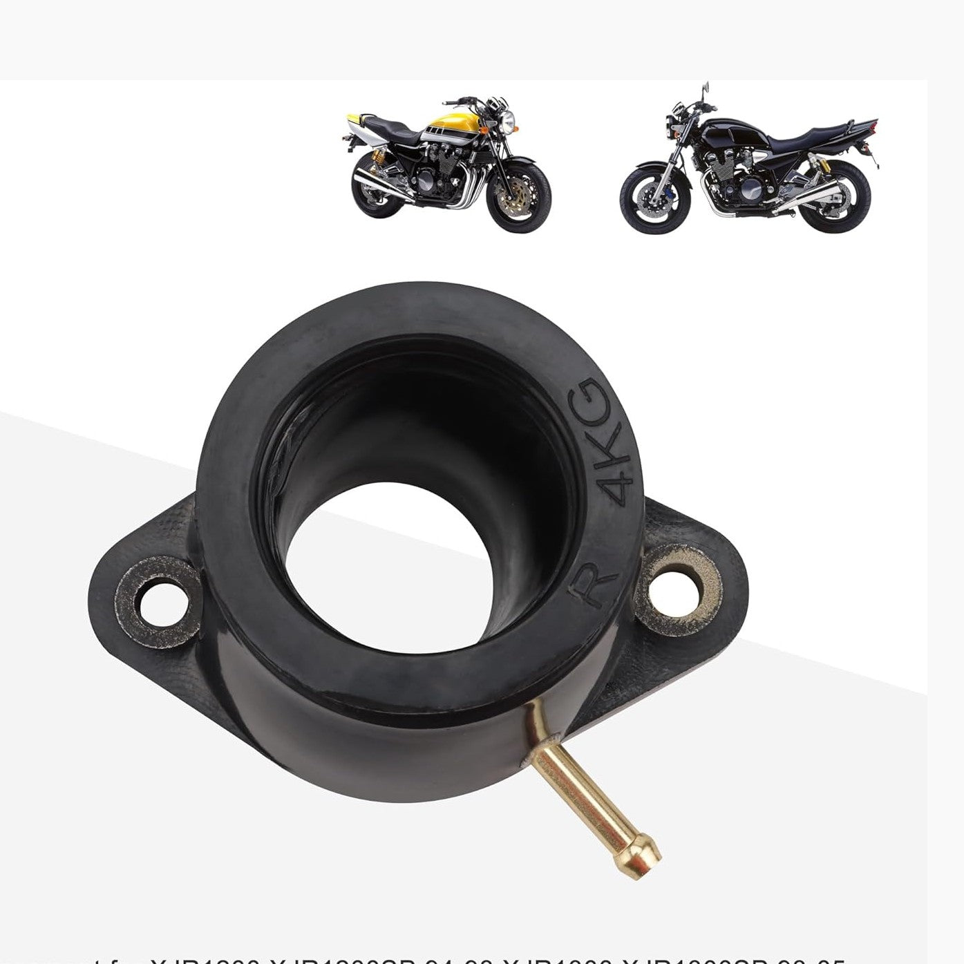 GOOFIT 4Pcs Motorcycle Carburetor Interface Intake Outlet Manifold Replacement for XJR1200 XJR1200SP 94-98 XJR1300 XJR1300SP 98-05 FJR1300 A CeXaoYg