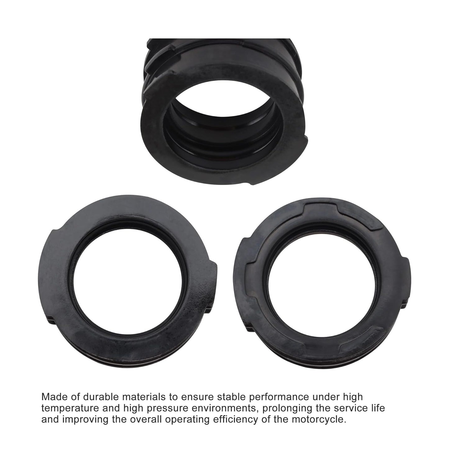 GOOFIT 4Pcs Motorcycle Intake Manifold Carburetor Boot Carb Carburetor Holder Replacement for V-MAX 1200 VMX12V 1985-2007