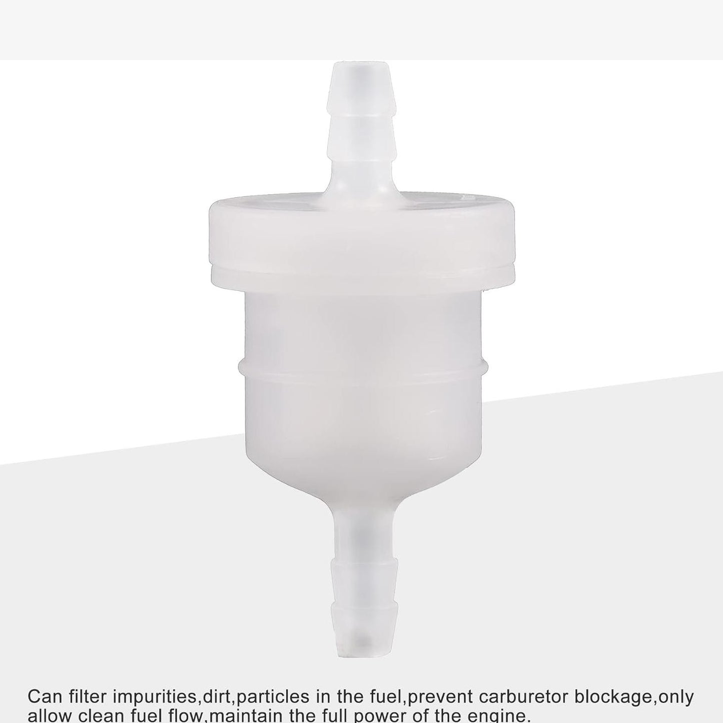 GOOFIT 4mm Inner Diameter Fuel Hose Line with Gas Filter Spring Clips Replacement for Universal ATV Motorcycle Dirt Bike Moped Pocket Bike Go Kart