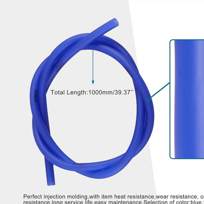 GOOFIT 4mm Inner Diameter Fuel Hose Line with Gas Filter Spring Clips Replacement for Universal ATV Motorcycle Dirt Bike Moped Pocket Bike Go Kart