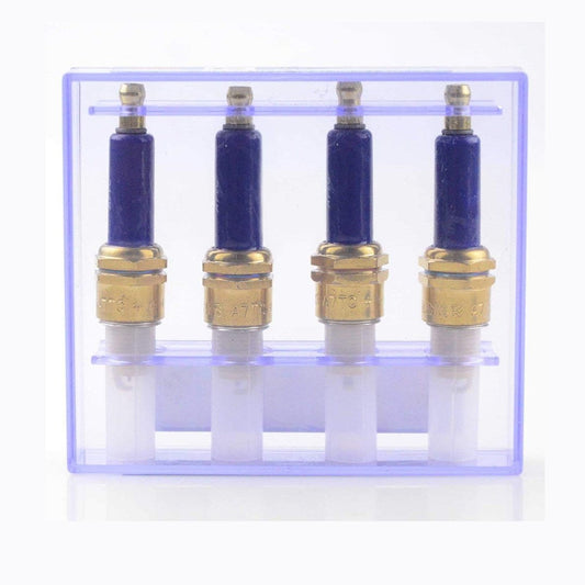 GOOFIT 4pcs Ingition Plug Iridium A7TC Blue Spark Plug Set for Motorcycle Scooter Pocket Bike