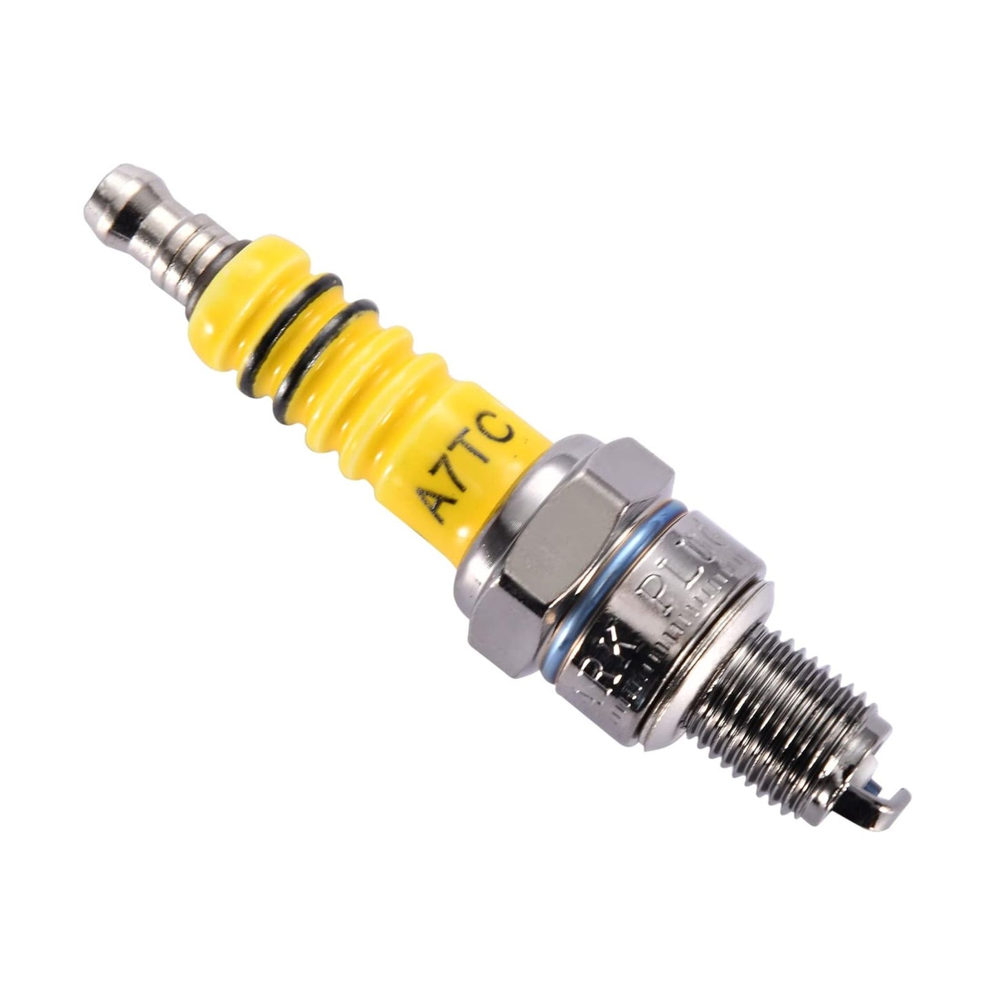 GOOFIT 4pcs Racing A7TC Spark Plug High Performance Replacement for 50cc 70cc 90cc 110cc 125cc 140cc 150cc Pit Dirt Bike Motorcycle ATV Quad Scooter Moped Buggy Go Karts Pack of 4