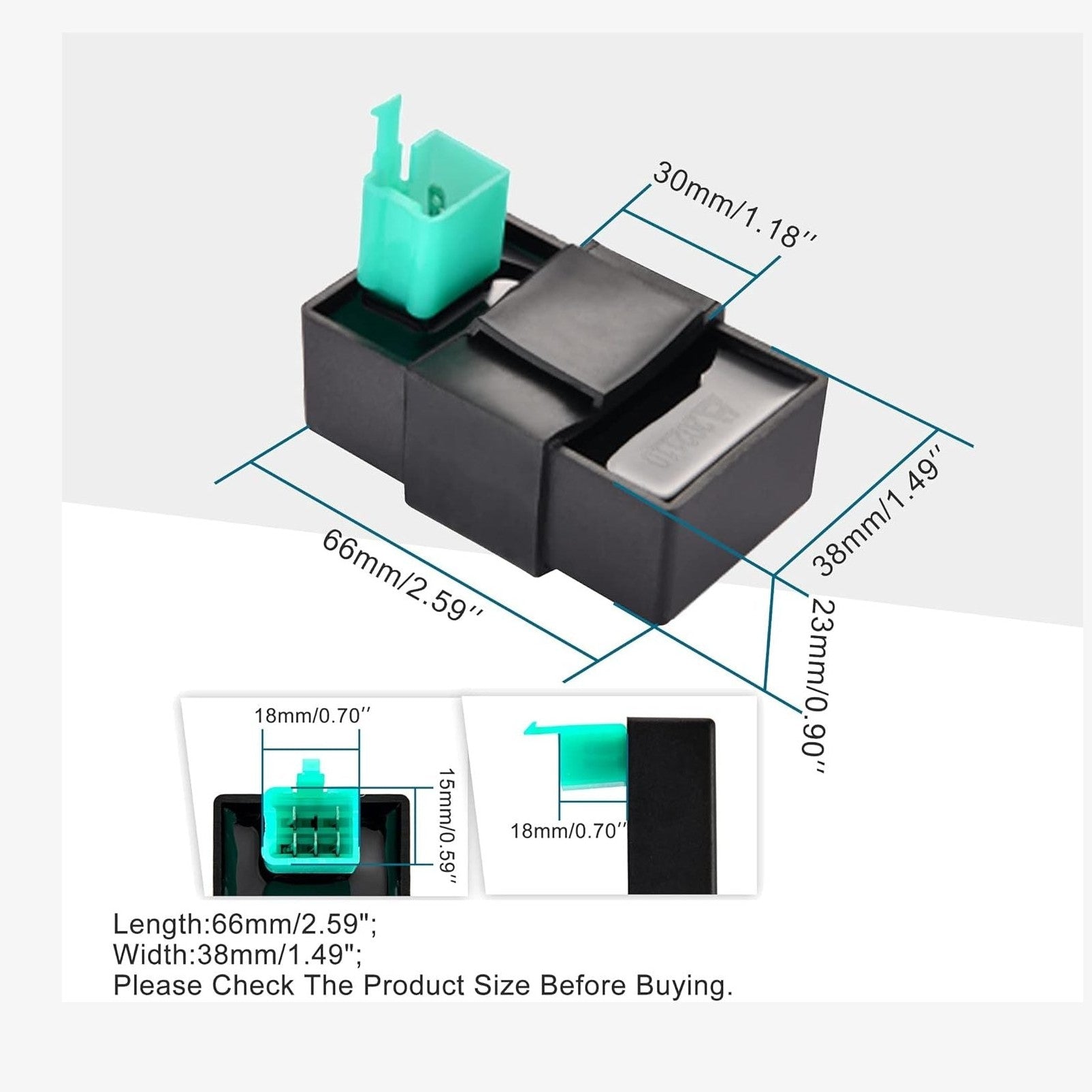 GOOFIT 5 Pin AC CDI Box Unit Replacement for Chinese 50c 70c 90cc 110cc 125cc Horizontal Engine 3125B 3125R 3125XR8 SSR TaoTao X15 X18 ATV Mini Pocket Dirt Bike