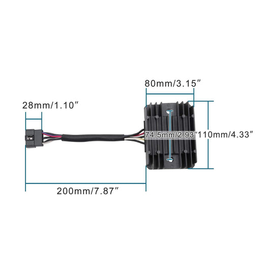 GOOFIT 5 Pin Voltage Regulator Rectifier Replacement for GSXR GSF 600 650 750 1000 1250