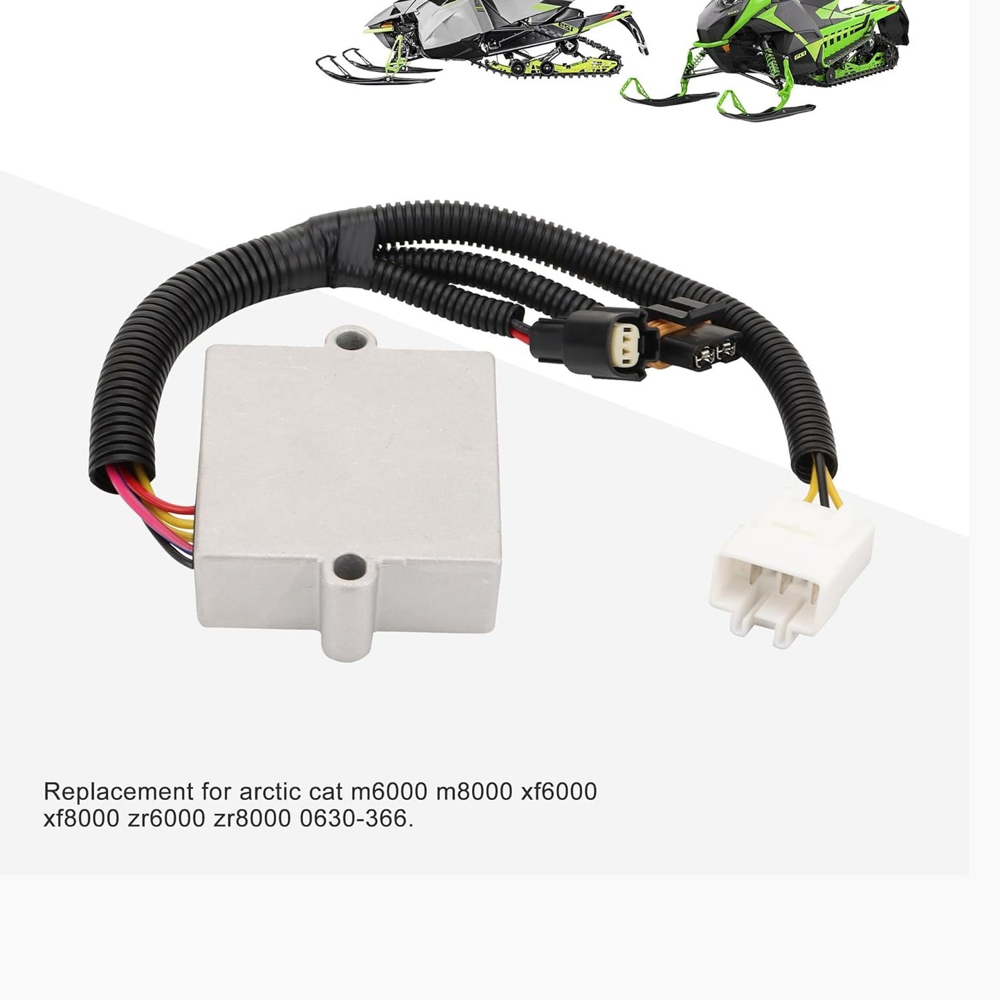 GOOFIT 5 Wire 12V Voltage Regulator Rectifier Replacement for Arctic Cat M6000 M8000 XF6000 XF8000 ZR6000 ZR8000 0630-366 Snowmobile