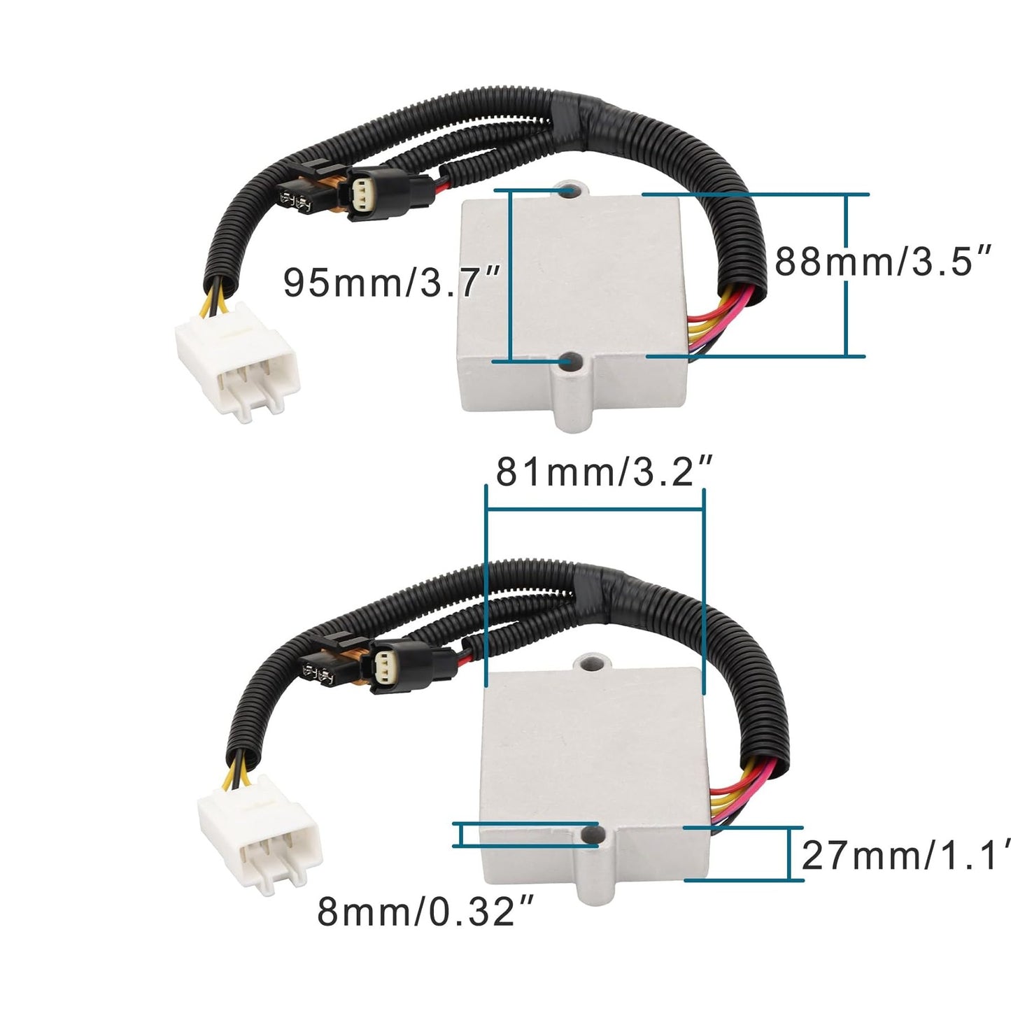 GOOFIT 5 Wire 12V Voltage Regulator Rectifier Replacement for Arctic Cat M6000 M8000 XF6000 XF8000 ZR6000 ZR8000 0630-366 Snowmobile