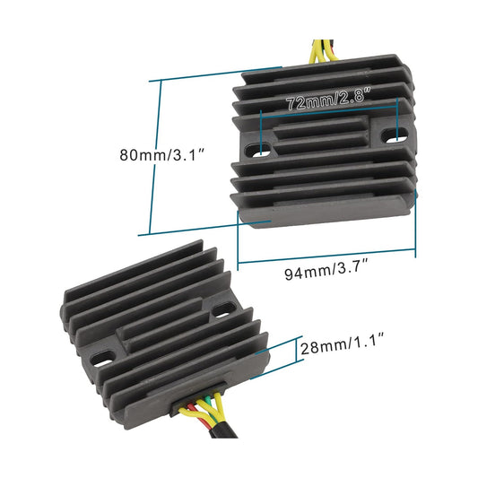 GOOFIT 5 Wire Voltage Regulator Rectifier Replacement for CBR1000RR 2004-2007 CBR600RR 2007-2012 CBR600 CBR1000 2005-2006 2008-2011 31600-MEL-013 31120-MEL-D22 Motorcycle