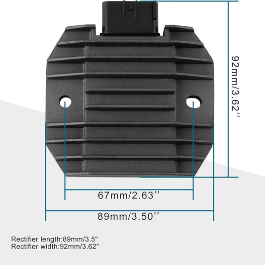 GOOFIT 6 Pin 12V Voltage Regulator Rectifier Ignition Accessories Replacement for XVS1600 XVS1100 V-Star 1100 Motorcycle