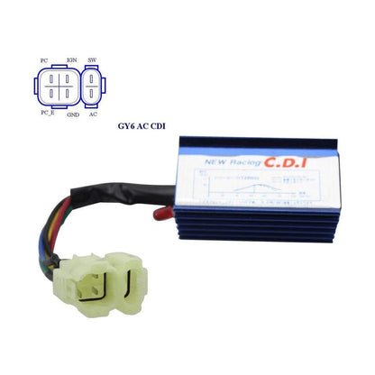 GOOFIT 6 Pin AC Racing CDI Module Replacement for GY6 50cc 125cc 150cc ATV Scooter Moped Go Kart 4 Wheeler Quad Bikes Parts