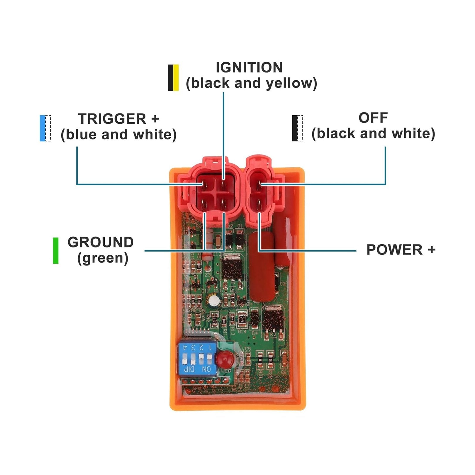 GOOFIT 6 Pin DC CDI Box Replacement for Gy6 50cc 125cc 150cc 200cc 250cc Engine ATV Pit Dirt Bike Go Kart Motorcycle