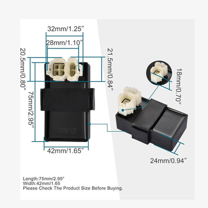 GOOFIT 6 Pin DC CDI Replacement for GY6 49cc 50cc 125cc 150cc CF250 ATV 4 Wheeler Quad Go Kart Scooter Moped