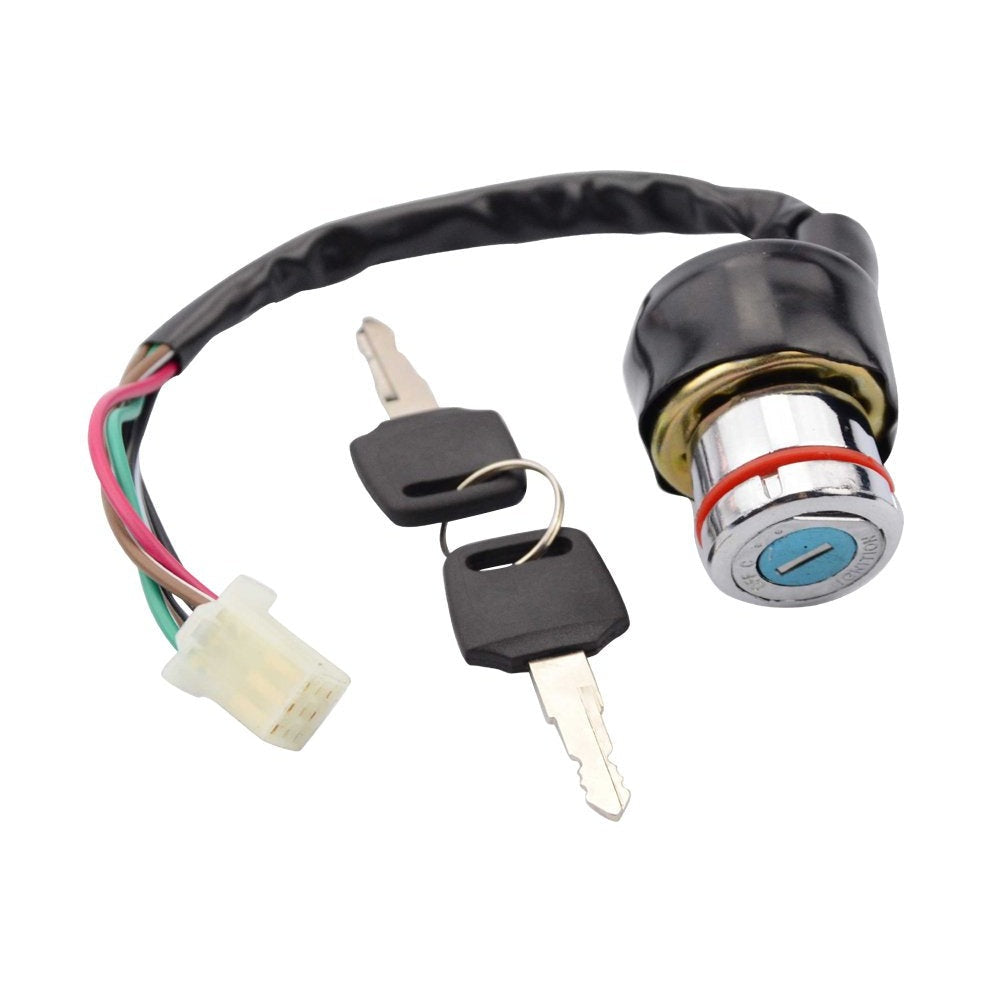 GOOFIT 6 Wire Iron Key Ignition Replacement for 50cc 70cc 90cc 110cc 125cc 150cc Taotao Sunl Go kart ATV 4 Wheeler Dirt Pit Bike