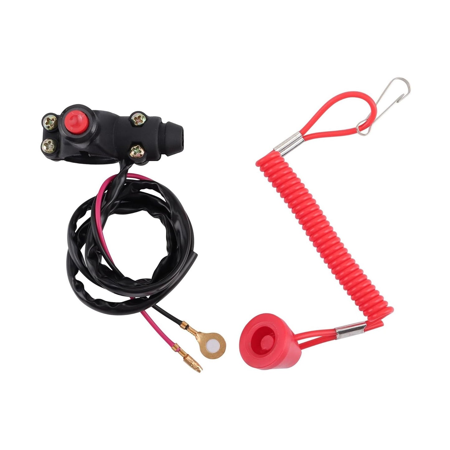 GOOFIT 7/8" 22mm Handlebar 2 Wire Tether Kill Switch Replacement for 110cc 125cc Beach buggy Dirt Pit Bike ATV 4 Wheeler Quad