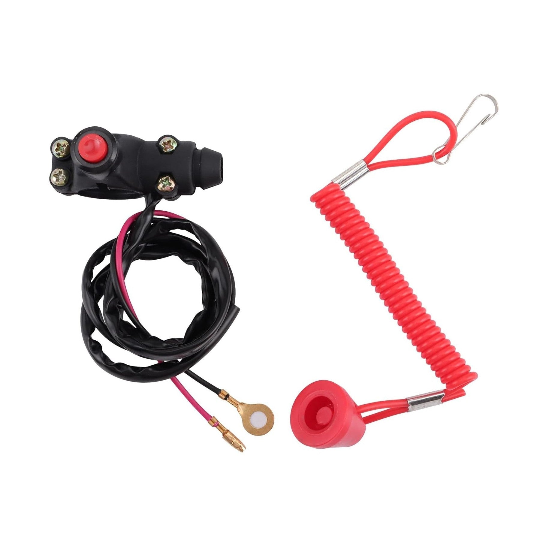 GOOFIT 7/8" 22mm Handlebar 2 Wire Tether Kill Switch Replacement for 110cc 125cc Beach buggy Dirt Pit Bike ATV 4 Wheeler Quad