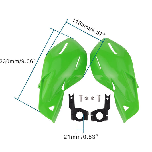 GOOFIT 7/8" Handlebar Hand Brush Guards Handguards Assy Replacmeent for Motocross Motorcycle Off-road Pit Dirt Bike ATV Green