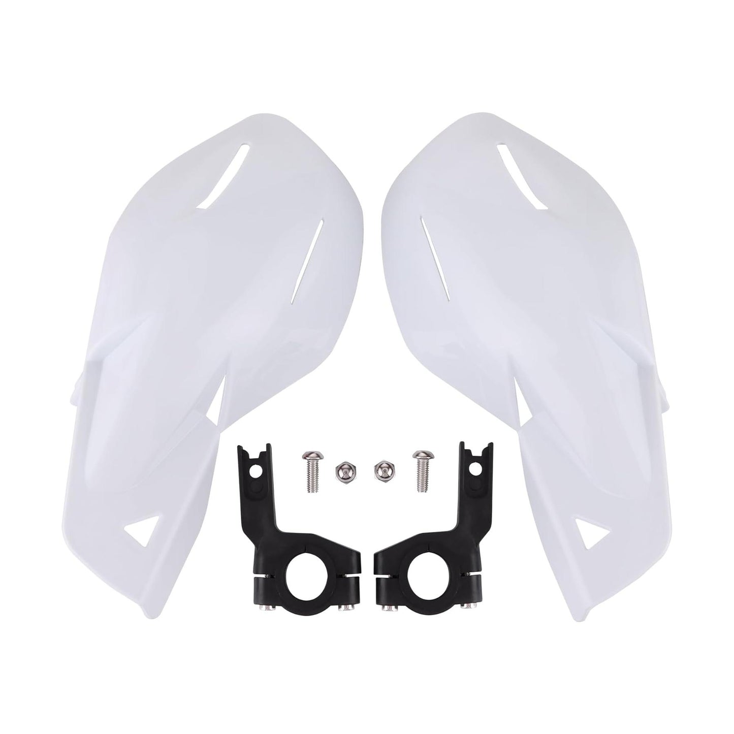 GOOFIT 7/8" Handlebar Hand Brush Guards Protector Handguards Assy Replacement for Motocross Motorcycle Off-road Pit Dirt Bike ATV White