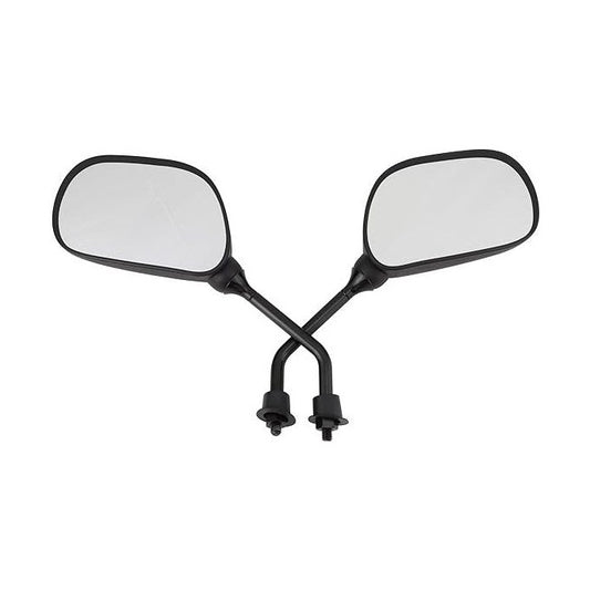 GOOFIT 8mm Black Plastic Rearview Mirror for 50cc 70cc 90cc 110cc 125cc 150cc 200cc 250cc ATV Scooter Motorcycle