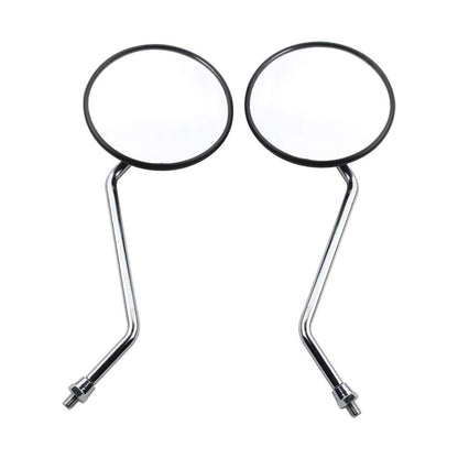 GOOFIT 8mm Black Round Rearview Mirror for 50cc 70cc 90cc 110cc 125cc 150cc 200cc 250cc ATV Quad Scooter Motorcycle Pit Dirt Bike Moped