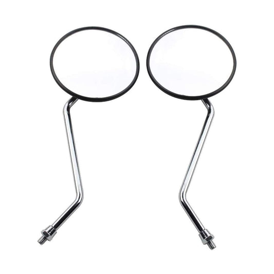 GOOFIT 8mm Black Round Rearview Mirror for 50cc 70cc 90cc 110cc 125cc 150cc 200cc 250cc ATV Quad Scooter Motorcycle Pit Dirt Bike Moped