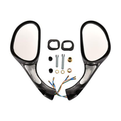 GOOFIT 8mm Scooter Rearview Mirrors 1 Pair for 50cc 70cc 90cc 110cc 125cc 150cc 200cc 250cc Moped Motorcycle Black