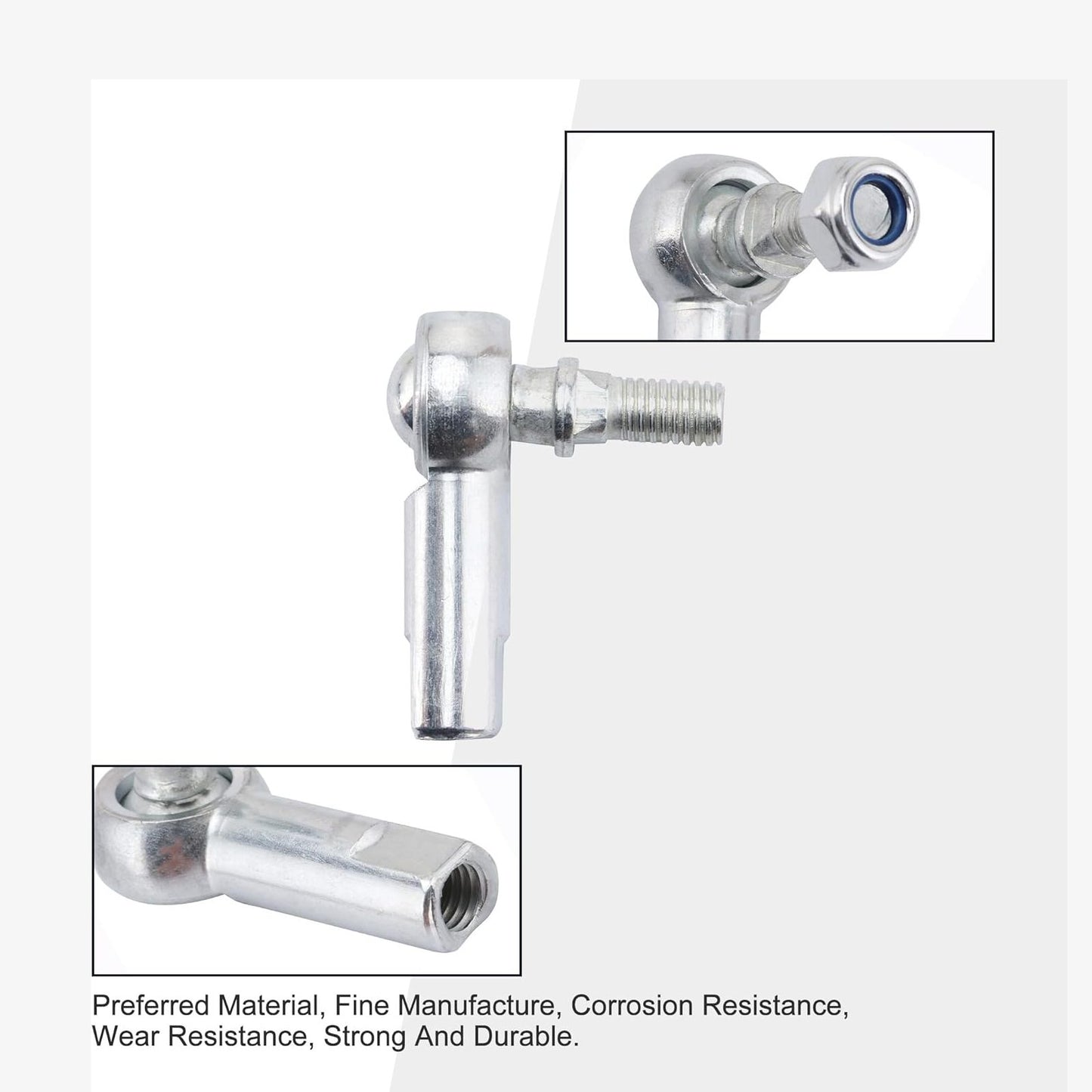 GOOFIT 8mm Tie Rod End Replacement for 50cc 70cc 90cc 110cc 125cc 200cc 250cc ATV