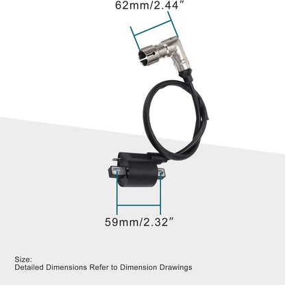 GOOFIT 90 Degree Ignition Coil with Shield for CG 125cc 150cc 200cc 250cc Vertical Engine ATV Dirt Bike Go Kart