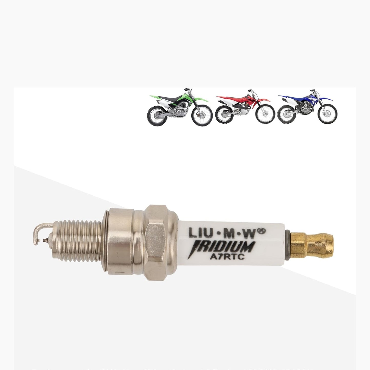 GOOFIT A7RTC Motorcycle Spark Plug Replacement for A7TC CR7HSA GY6 Engine 50cc 70cc 90cc 100cc 110 125 150cc Motorcycle ATV Quad Scooter Go Kart Moped Chopper Buggy Dirt Racing Bike