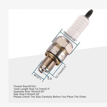 GOOFIT A7TC Spark Plug for 110cc 125cc 140cc GY6 Engine Series with All Chinese Made 50cc 139QMB,125cc 150cc 154QMI 157QMJ ATV Dirt Bike Go Kart Scooter
