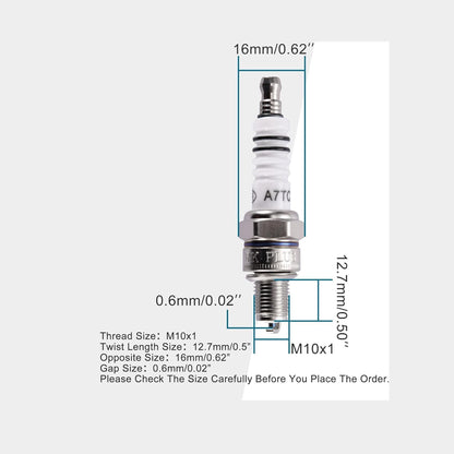 GOOFIT A7TC Spark Plug for 50cc 70cc 90cc 110cc 125cc 150cc Chinese ATV Dirt Bike Go Kart Moped