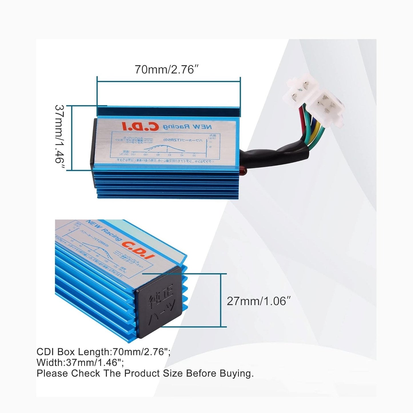 GOOFIT AC 6 Pin Racing CDI Box for CG 125cc 150c 200c 250cc Vertical Engine ATV Dirt Bike Go Kart Scooter Motorcycle