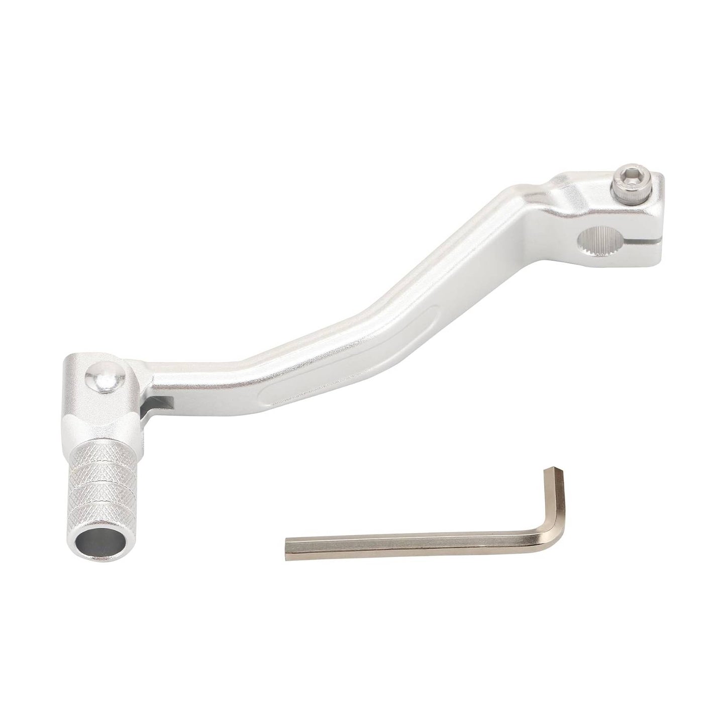 GOOFIT Aluminum Folding Rear Gear Shift Lever Replacement for CRF250L CRF300L CRF300 2021-2023 Motorcycle Dirt Pit Bike Silver