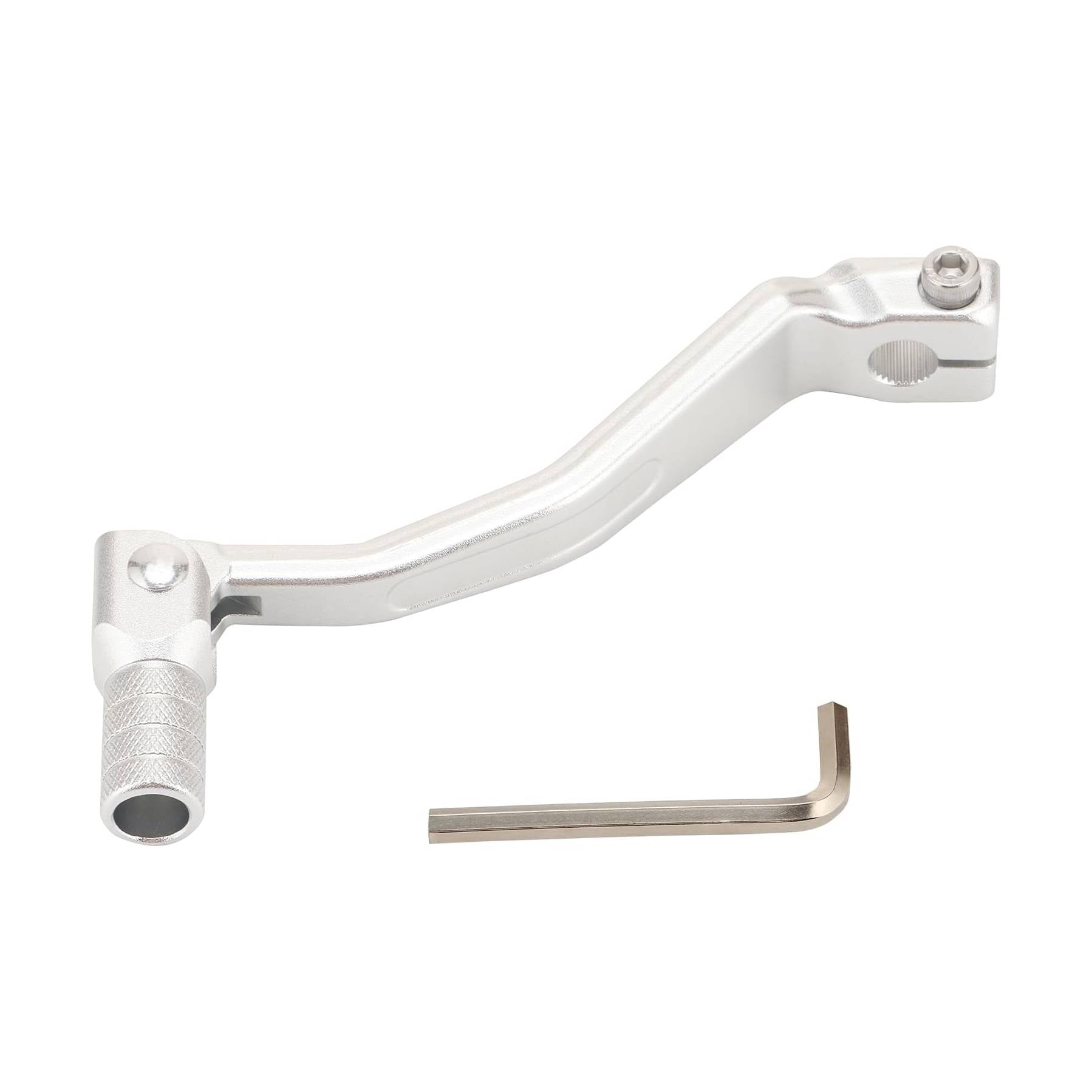 GOOFIT Aluminum Folding Rear Gear Shift Lever Replacement for CRF250L CRF300L CRF300 2021-2023 Motorcycle Dirt Pit Bike Silver