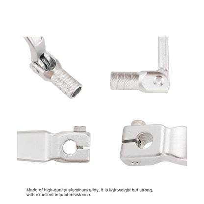 GOOFIT Aluminum Folding Rear Gear Shift Lever Replacement for CRF250L CRF300L CRF300 2021-2023 Motorcycle Dirt Pit Bike Silver