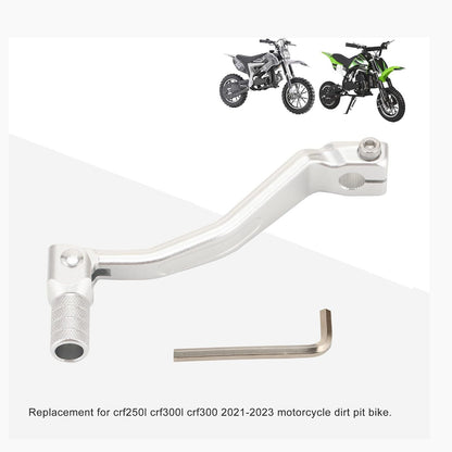 GOOFIT Aluminum Folding Rear Gear Shift Lever Replacement for CRF250L CRF300L CRF300 2021-2023 Motorcycle Dirt Pit Bike Silver