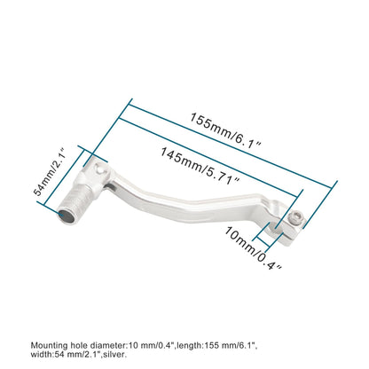 GOOFIT Aluminum Folding Rear Gear Shift Lever Replacement for CRF250L CRF300L CRF300 2021-2023 Motorcycle Dirt Pit Bike Silver