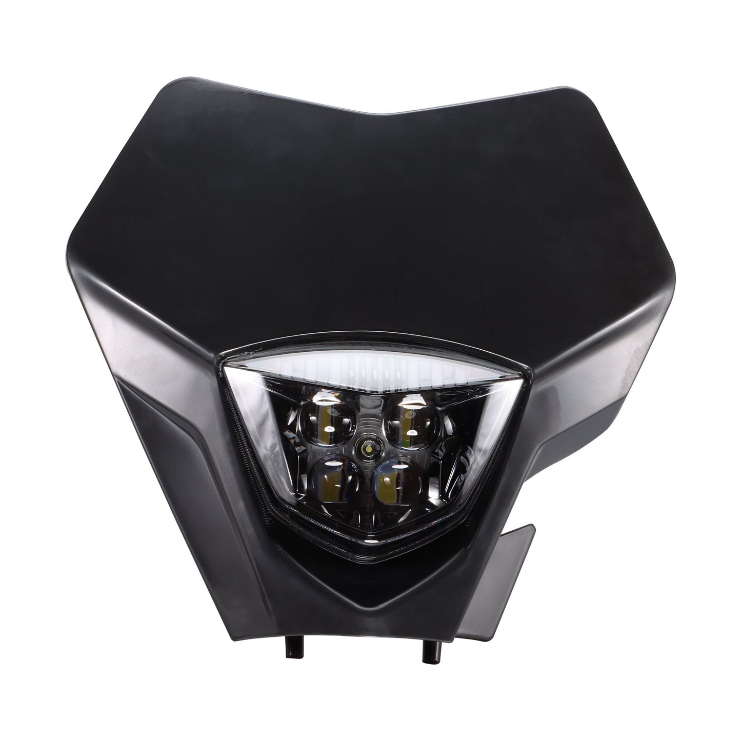 GOOFIT Black 12V 25W Led Headlight Universal Dirt Bike Head Light Lampshade Replacement for WR450F WR250R TTR230 YZ250F YZ450F Pit Bike Motorcycle