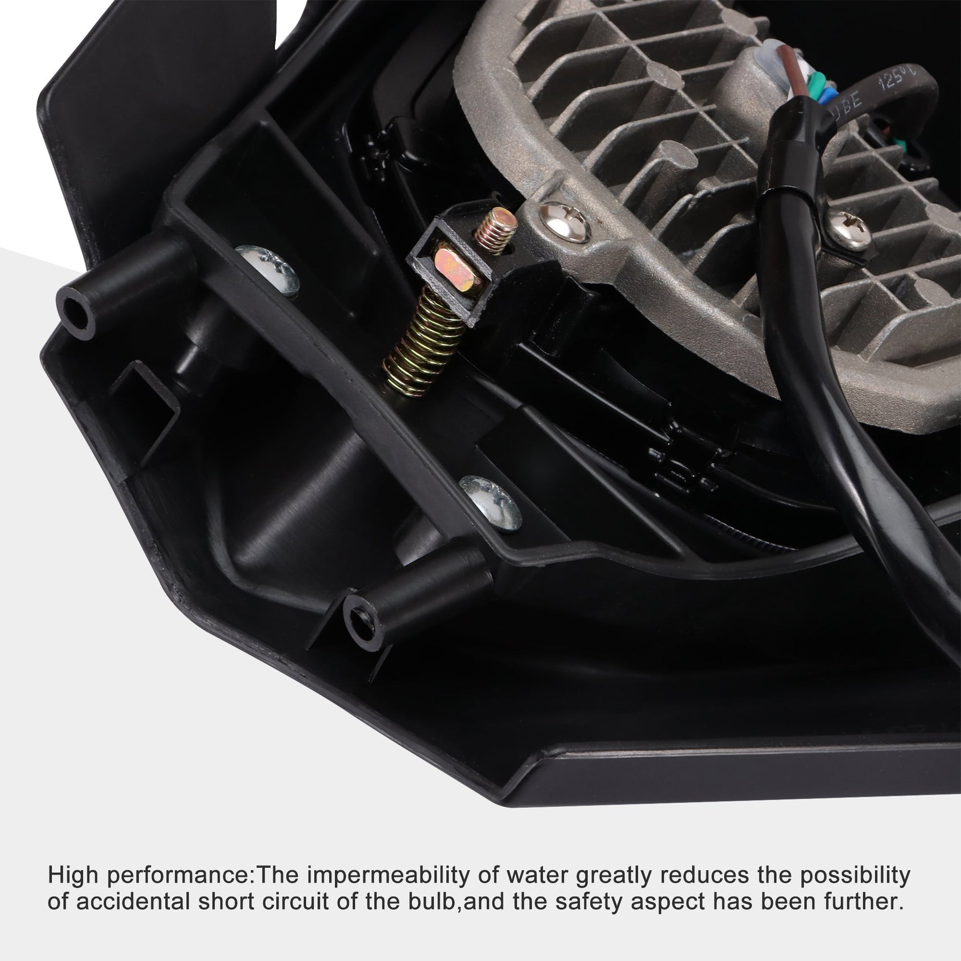 GOOFIT Black 12V 25W Led Headlight Universal Dirt Bike Head Light Lampshade Replacement for WR450F WR250R TTR230 YZ250F YZ450F Pit Bike Motorcycle