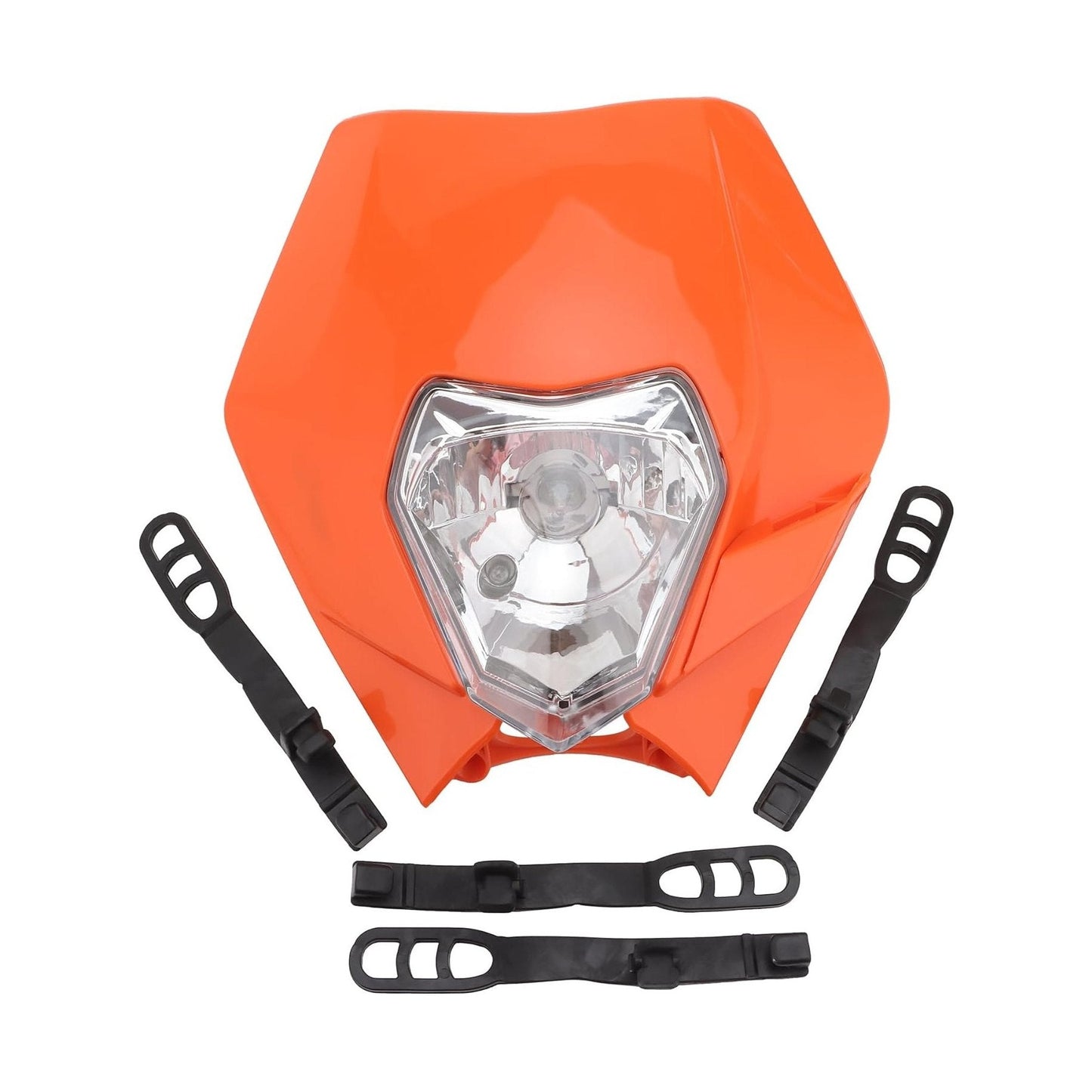 GOOFIT Black 12V 35W Motorcycle Halogen Headlight Indicator Fairing Lampshade for Dirt Bike Motor Pocket Bike