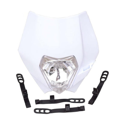 GOOFIT Black 12V 35W Motorcycle Halogen Headlight Indicator Fairing Lampshade for Dirt Bike Motor Pocket Bike