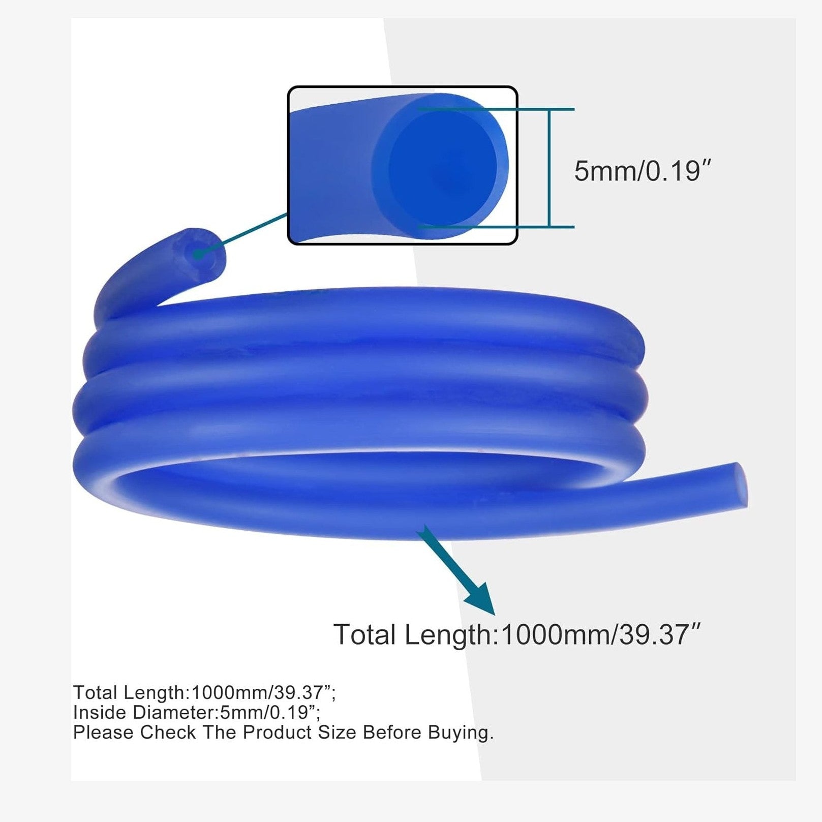 GOOFIT Blue 1/5 Inch Tubing Carburetor fuel Vent Line Repleacment for ATV Dirt Bike Go Kart Moped Pocket Bike