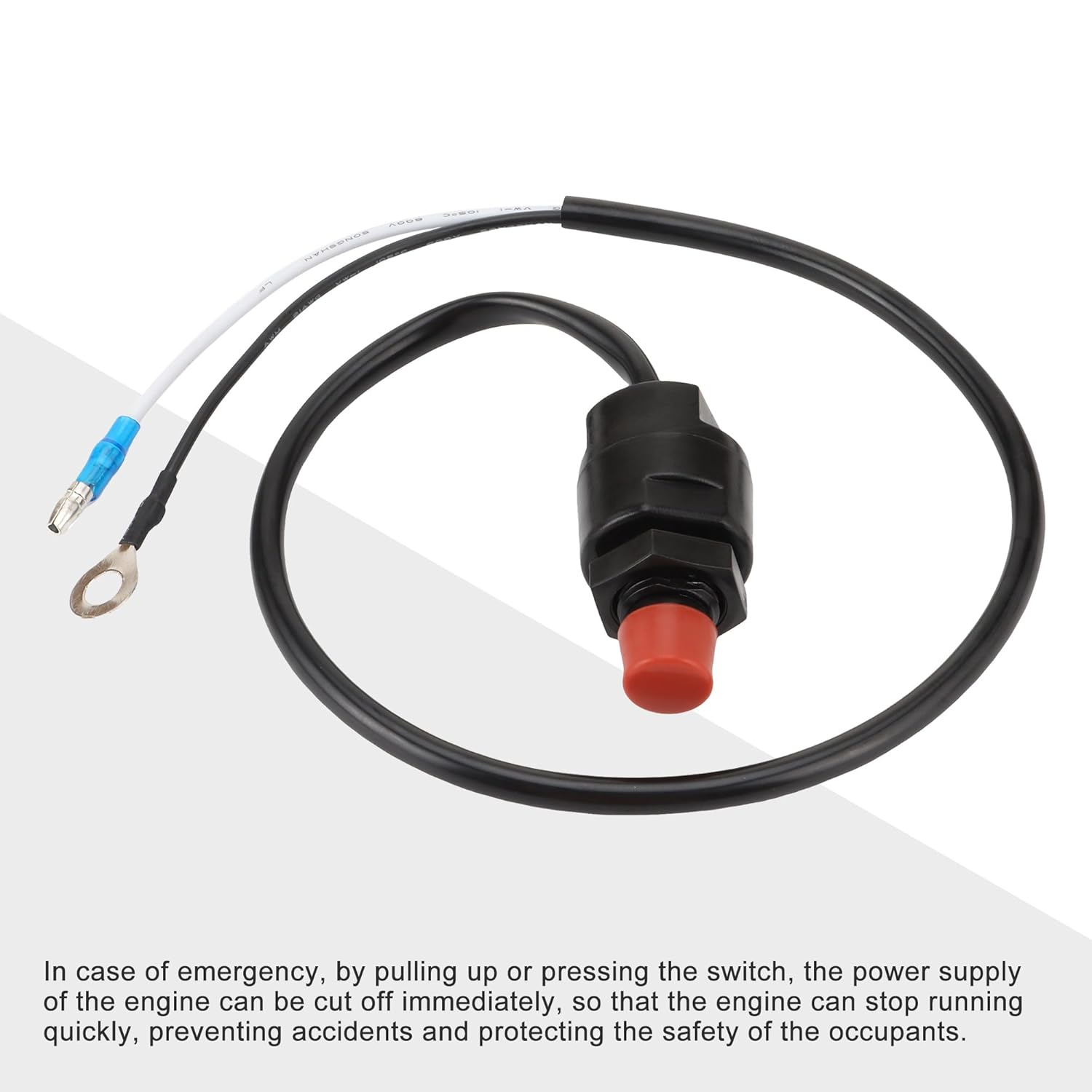 GOOFIT Boat Motor Kill Switch Assy 65W-82575-00 65W-82575-01 Replacement for Outboard Engine 2 stroke 4 stroke F FT 6HP 25HP